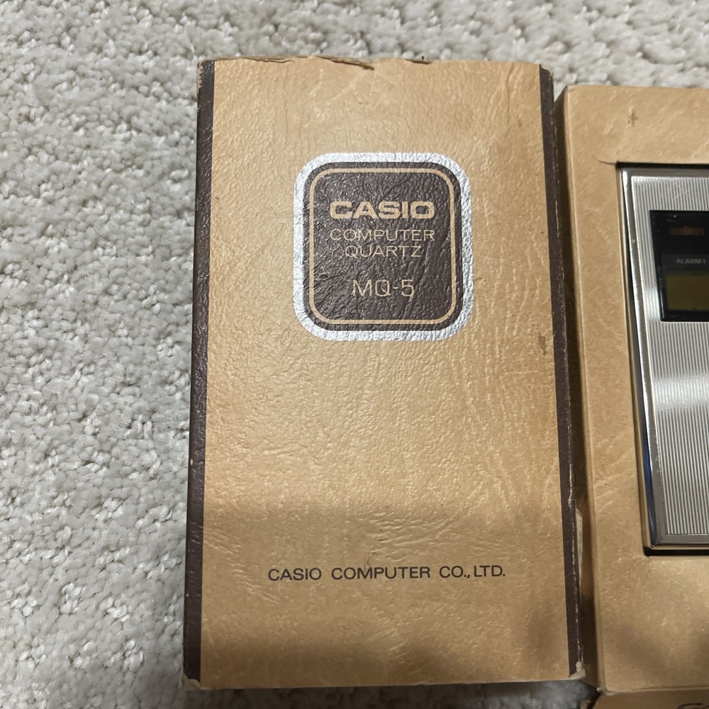 Vintage Casio MQ-5 Computer / Calculator Complete With Box And Papers