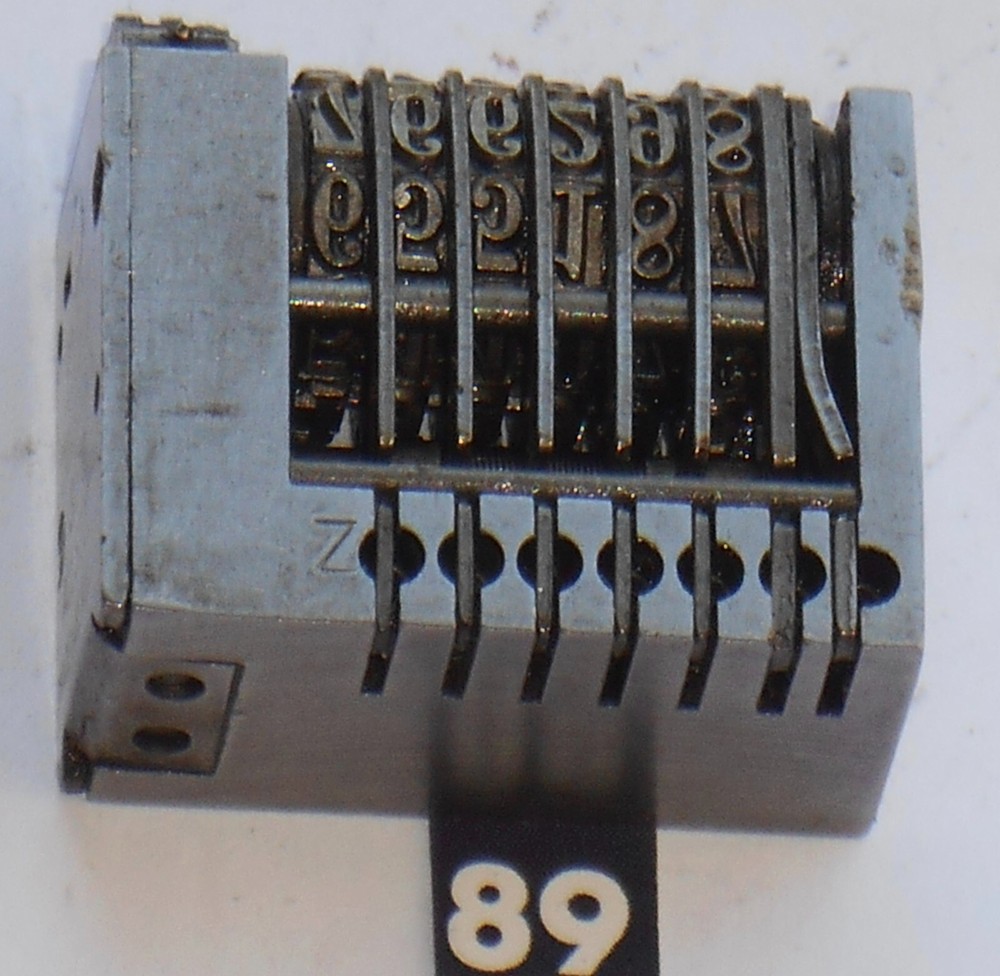 DOLD | letterpress numbering machine | 89