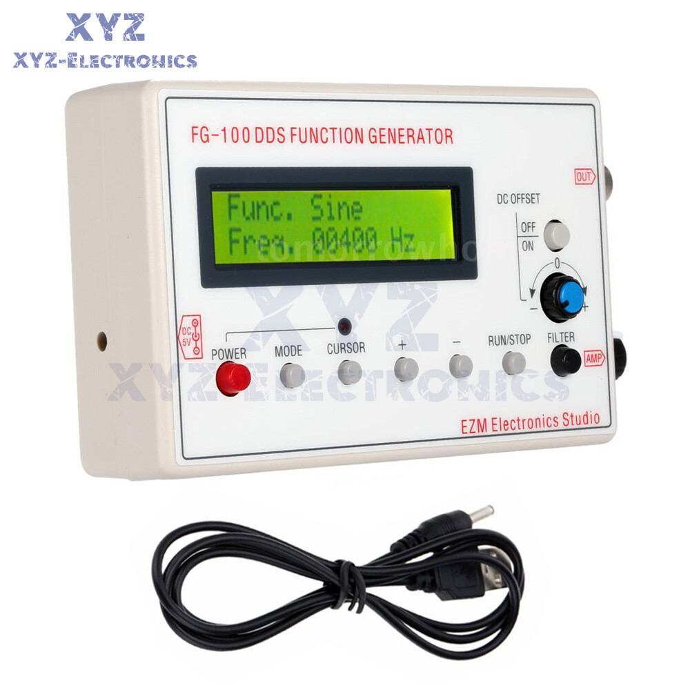 DDS Function Signal Generator Sine+Triangle + Square Wave Frequency 1HZ-500KHz