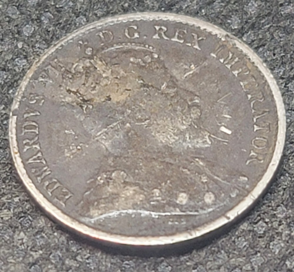1907 ERROR CANADA 5¢ SILVER COIN L315