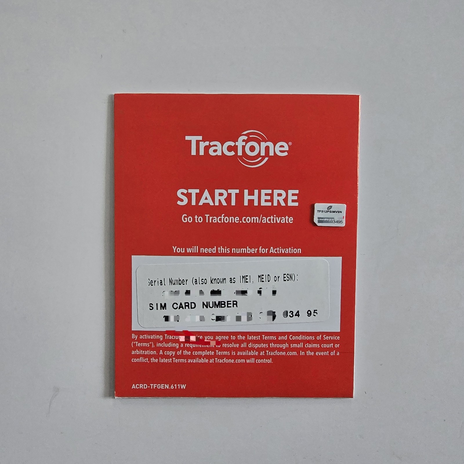 TracFone 1-Year service - 1500mins / 1500 Txts / 1.5GB Data (SIM only)