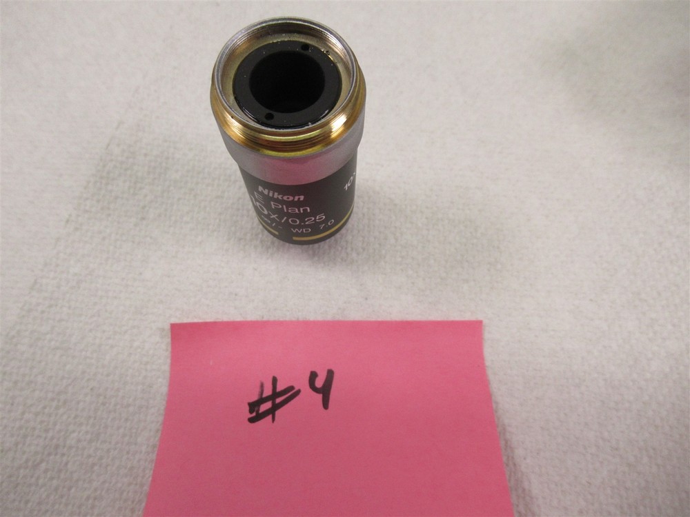 Nikon E Plan 10x 0.25 Microscope Objective Lens Eclipse Series E200