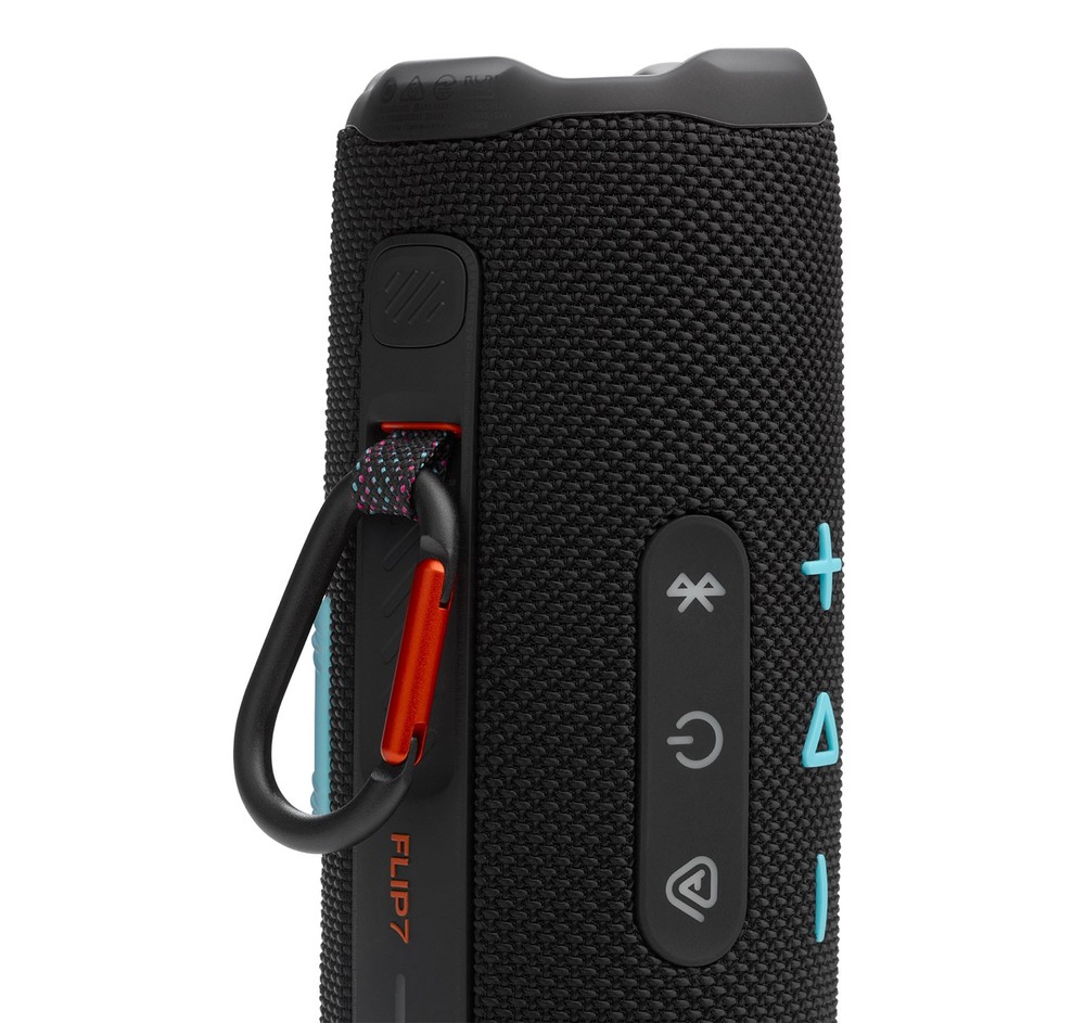 JBL Flip 7 Black Orange Portable Bluetooth Speaker