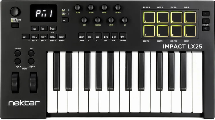 Nektar Impact LX25 mk3 MIDI Controller