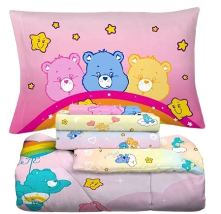 Care Bears "Walk on Sunshine" Kids Reversible Bed Set-W84633208556, W84618150396