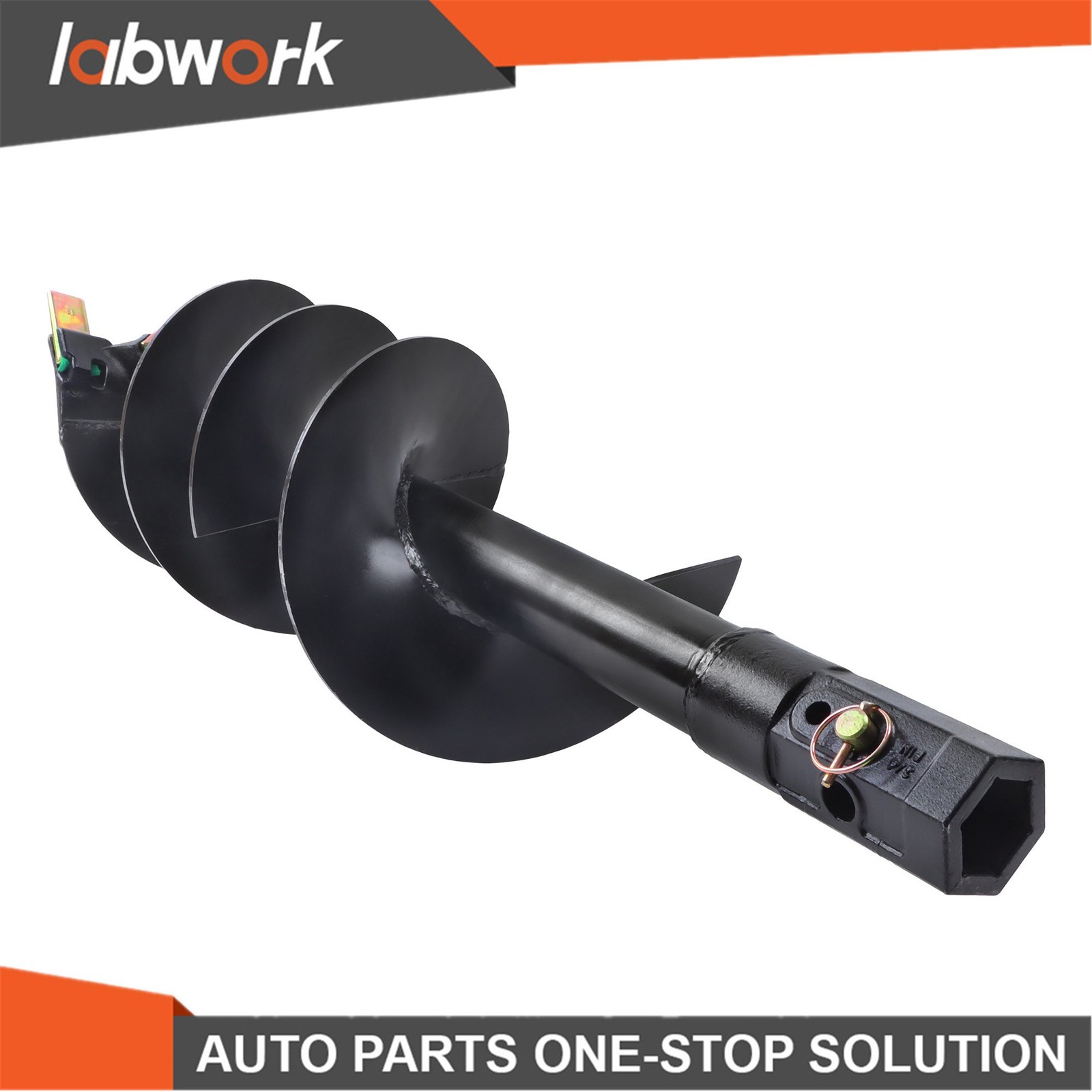 Labwork 12" x 48" Digger Auger Bit Attachment, 2" Hex Compatible