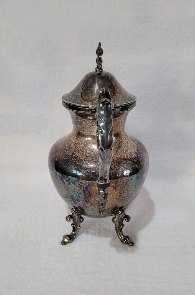 Vintage Silver on Copper Tea Pot