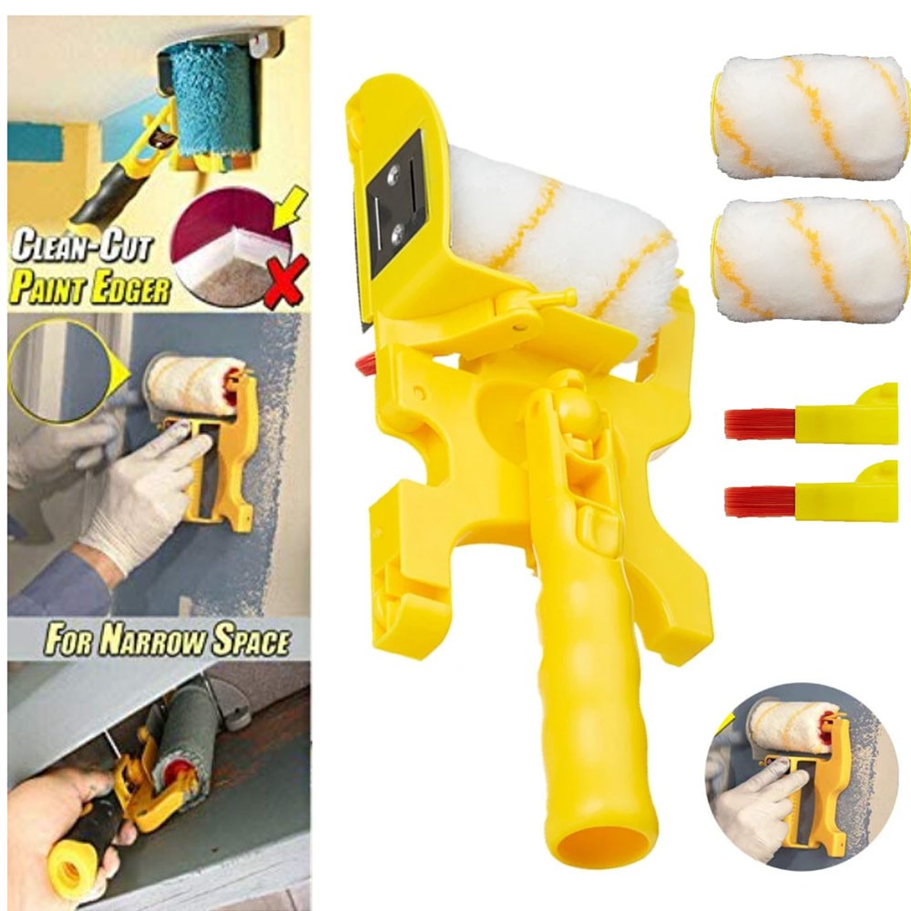 5PCS Multifunctional Clean-Cut Paint Edger Roller Brush Tool for Wall Ceiling