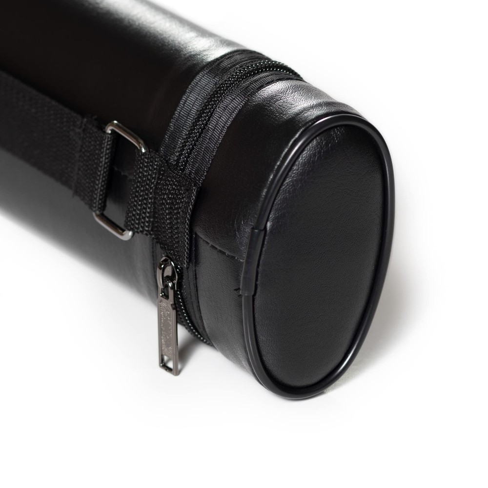 OKKO Billiard Pool Cue Hard Oval Case Black 2x2