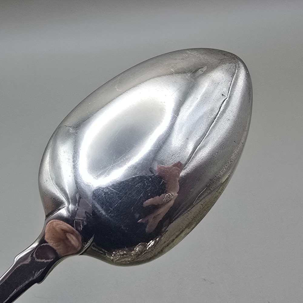 Georgian Sterling Silver Dessert Spoon Fiddle Pattern by Thomas Dicks 1822