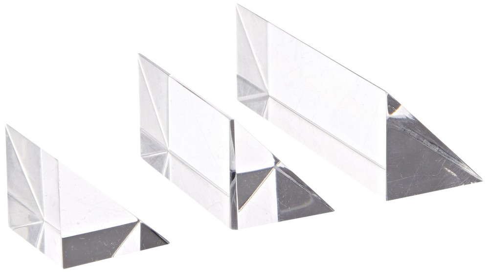 PAR123 Clear Acrylic Right-Angles Prism Set