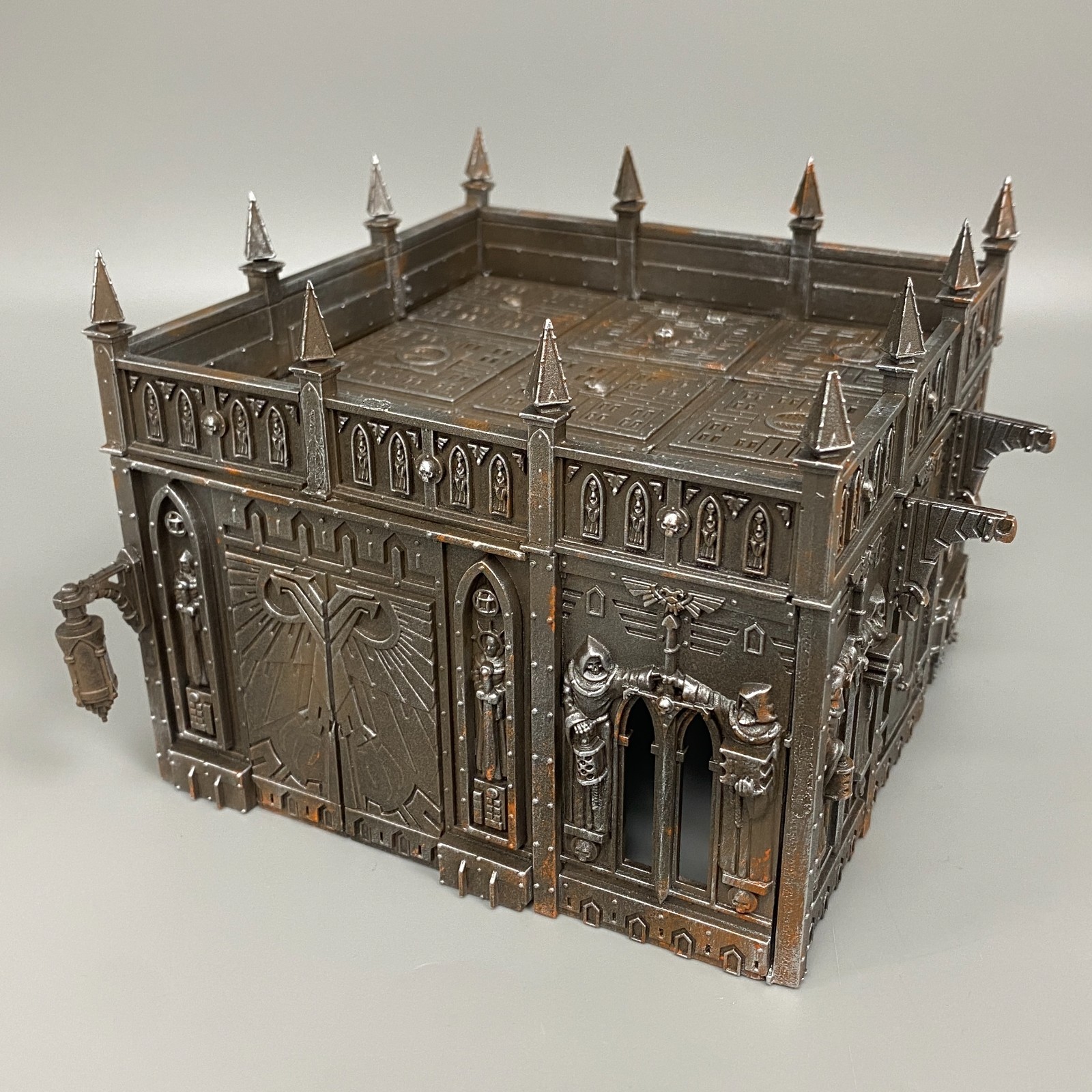 PAINTED SECTOR IMPERIALIS BUNKER BUILDING RUIN TERRAIN SCENERY WARHAMMER 40K