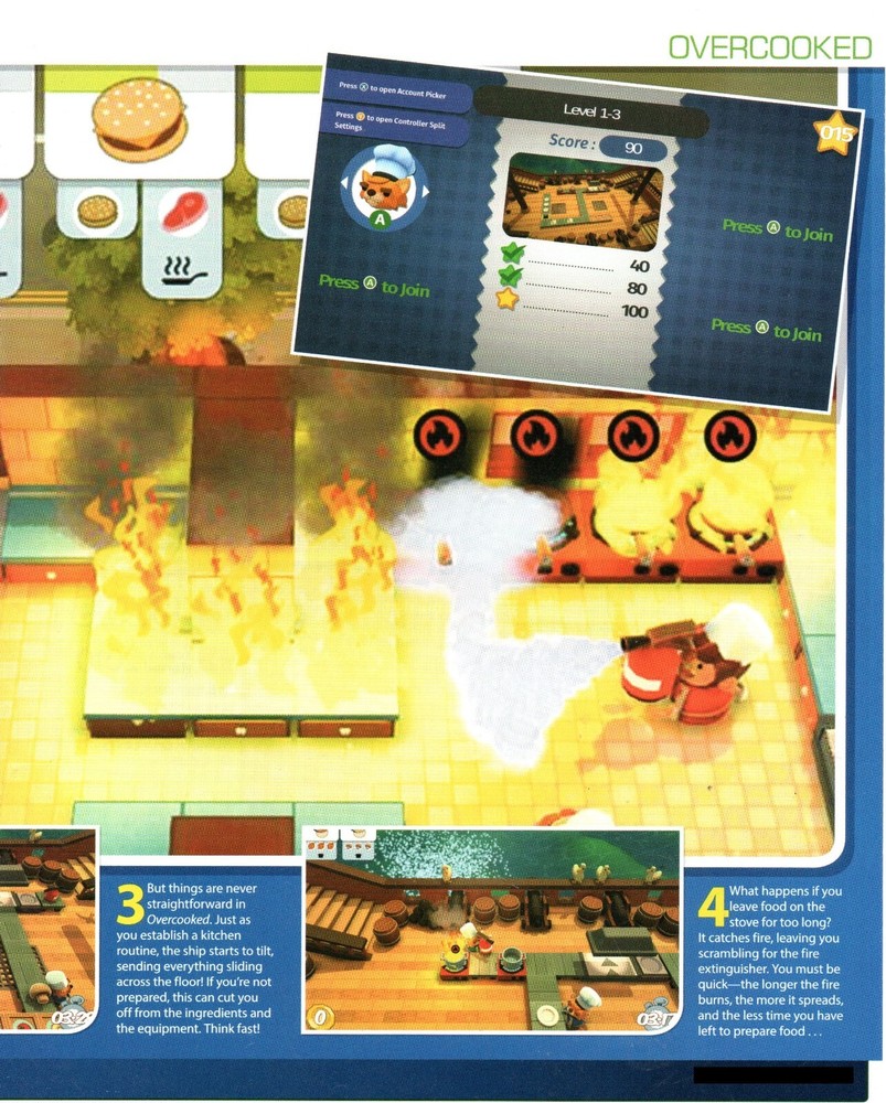 2018 OVERCOOKED Video Game 2 PG PRINT AD ARTICLE - GAME ABOUT COOKING