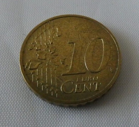 2002 G 10 EURO CENT COIN