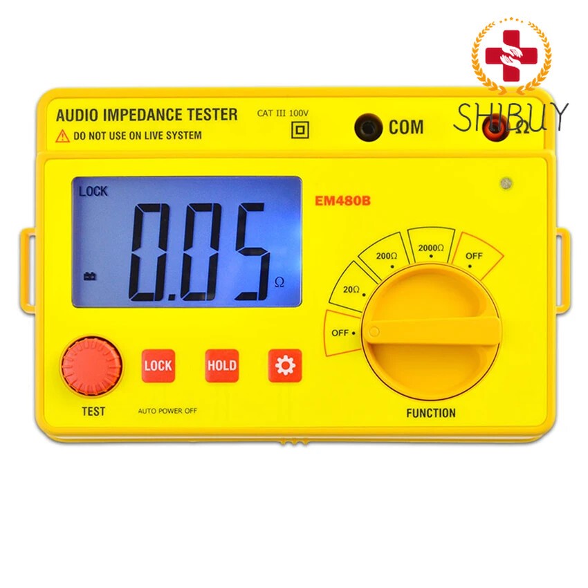 EM480B Digital Audio Impedance Tester Meter Test Range Resistance Meter