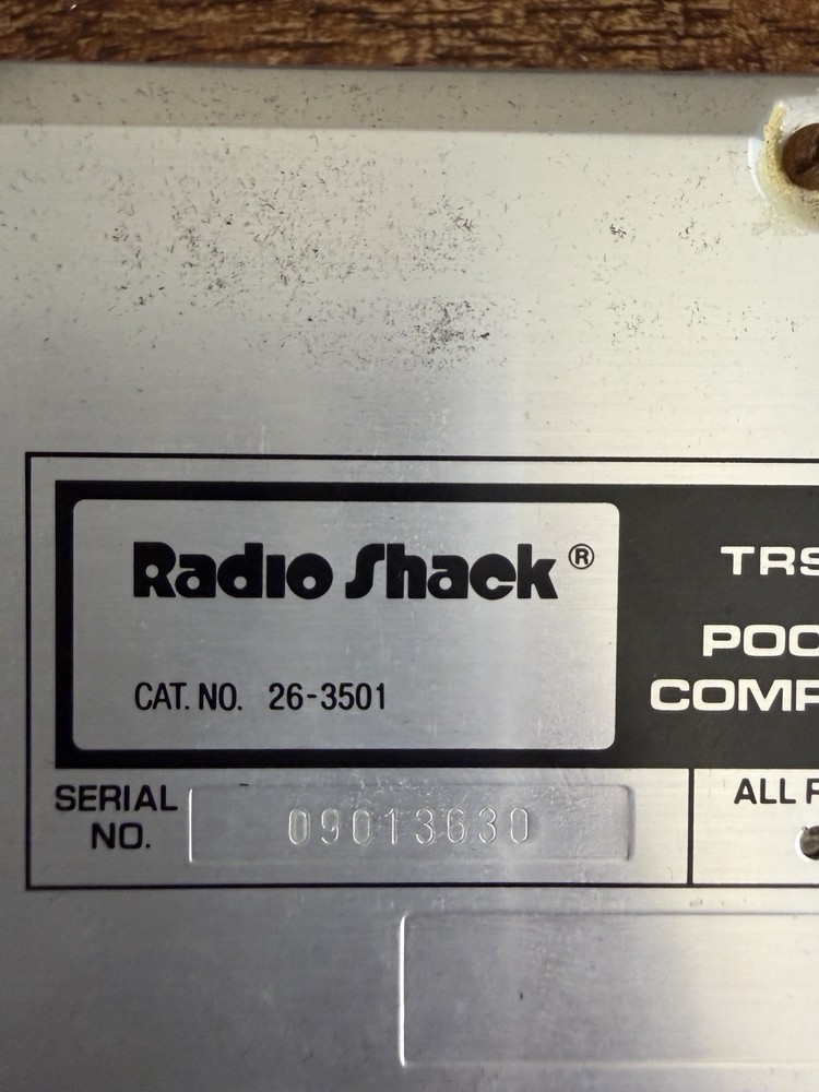 RadioShack TRS-80 Pocket Computer Untested Some Scratches