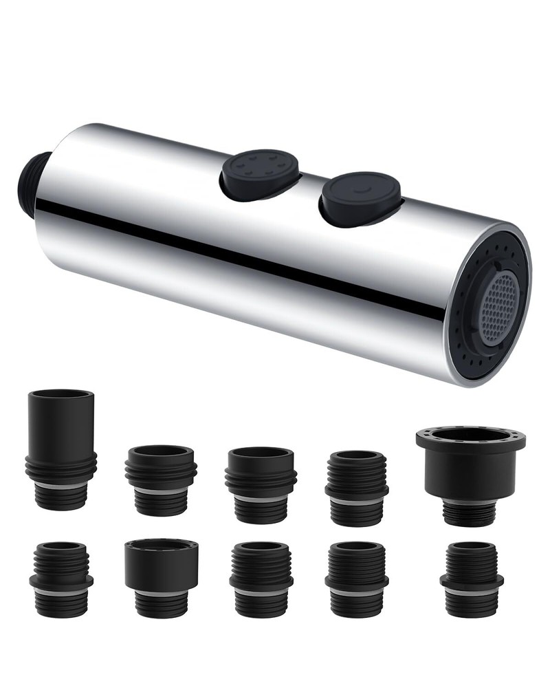 Metal Pull Down Kitchen Faucet Head Replacement,2 Function Sink Faucet Head