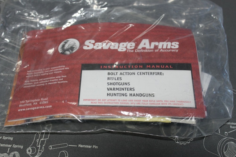Savage Centerfire Rifle Owner's Packet
