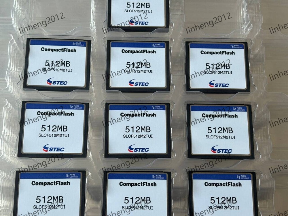 10PCS  STEC 512MB CompactFlash CF  Card  Memory CARD 512MB    SLCF512M2TUI