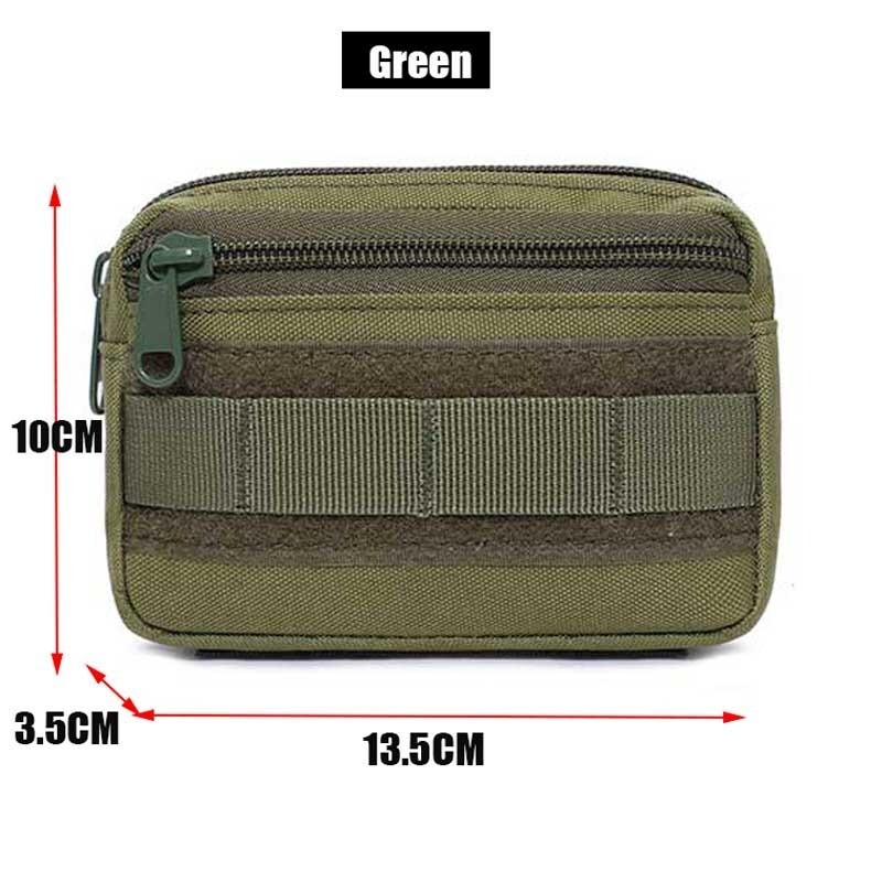 Tactical Molle Waist Pack Double Layer EDC Tool Storage Bag