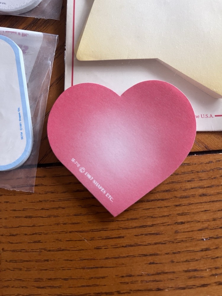 Vintage Shapes Etc. Shaped Notepad - Assorted Lot