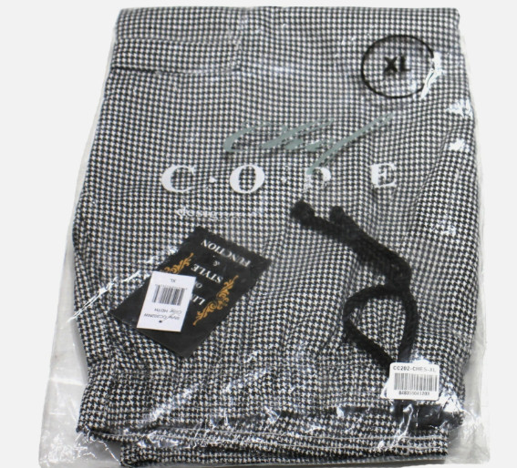 Chef Code Cargo Pants Elastic Waist Drawstring Zipper Cargo Pants XL