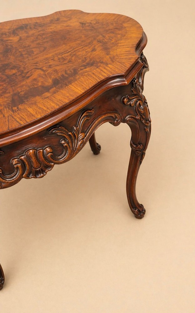 Beautiful 1920s walnut coffee table