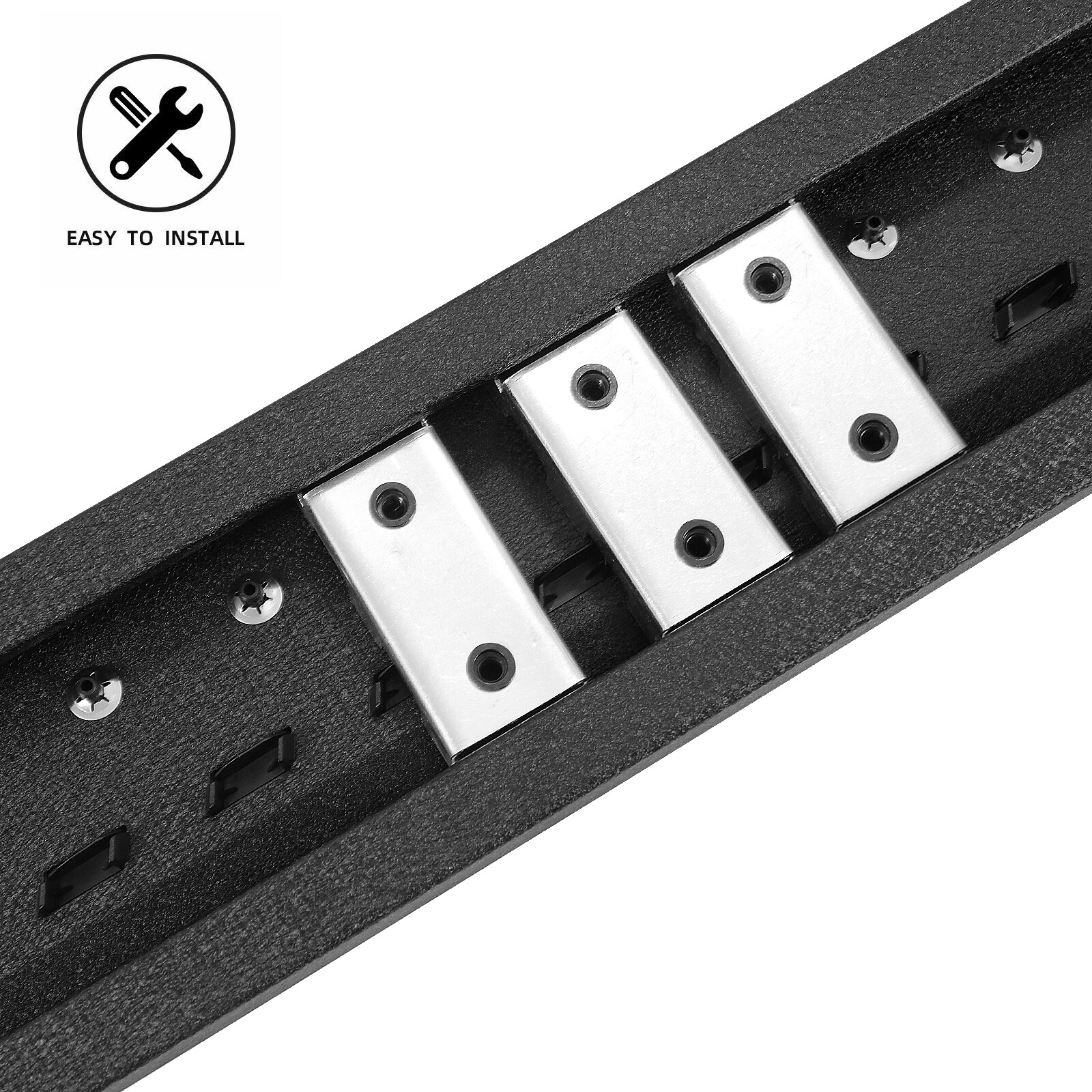 6" For 2015-2024 Ford F150 Super Crew Cab Running Boards Side Step Nerf Bar