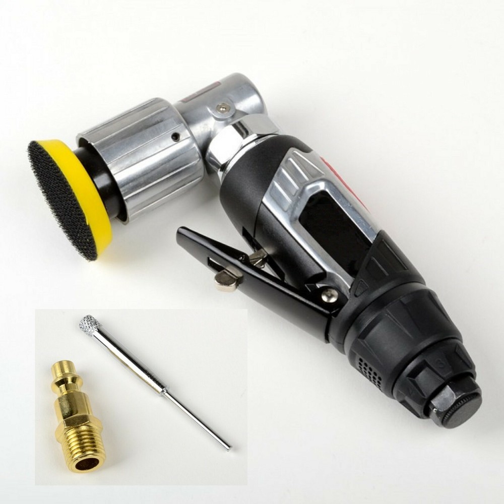 2 inch 90 Angled Head Air Sander Hook Loop Pad Mini DA Sanding