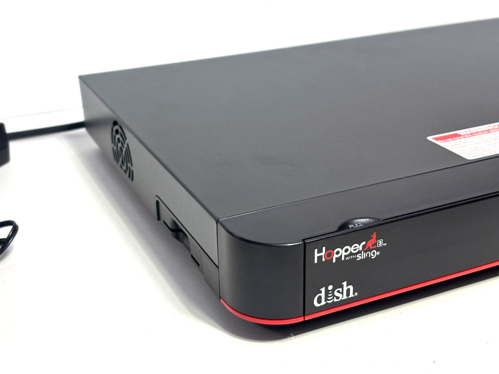 Dish Hopper 3 DVR Receiver w/ Joey Wireless Client Remote Power On Untested