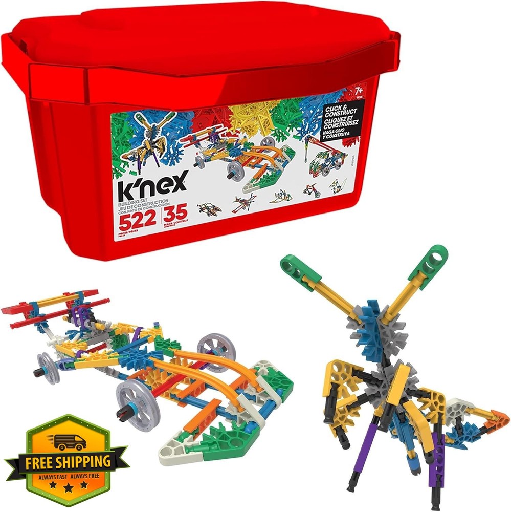 K'NEX Click and Construct Value Set 522 Pieces STEM Ages 7+