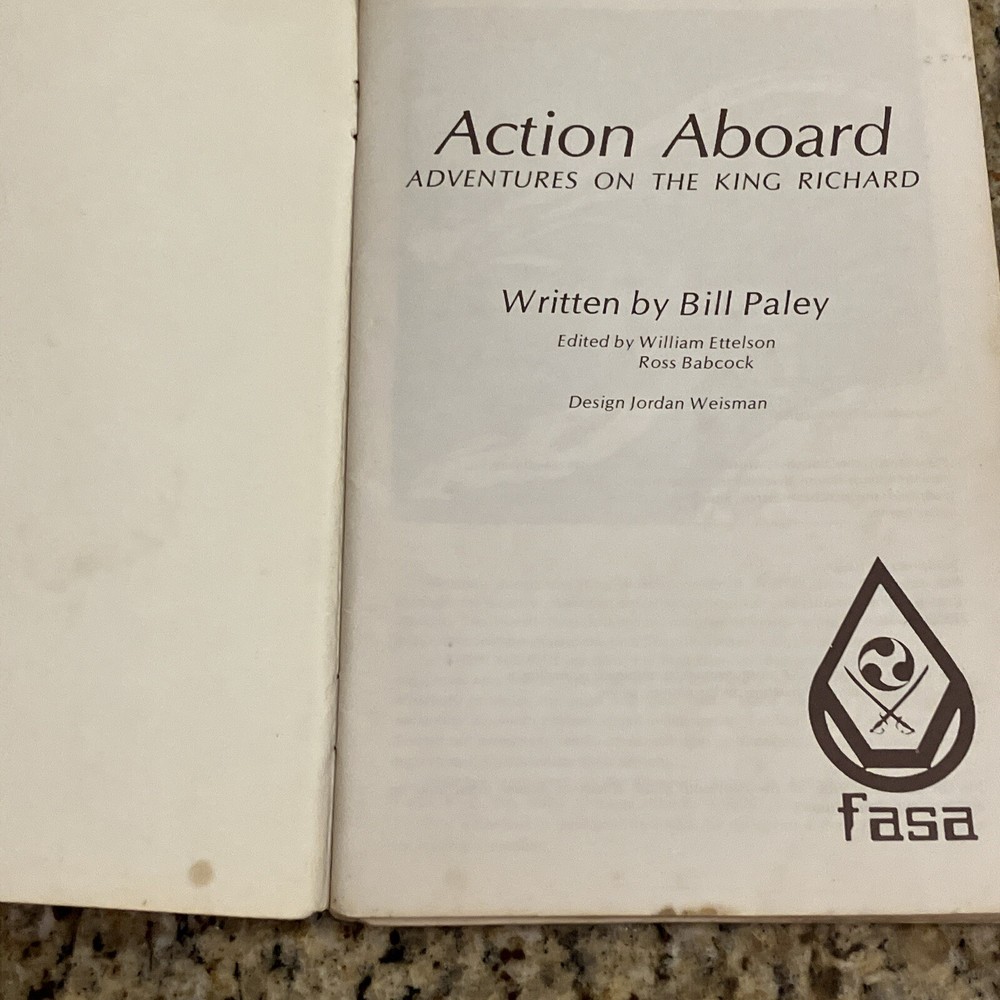 Action Aboard (FASA Traveller) - worn w/ deckplans