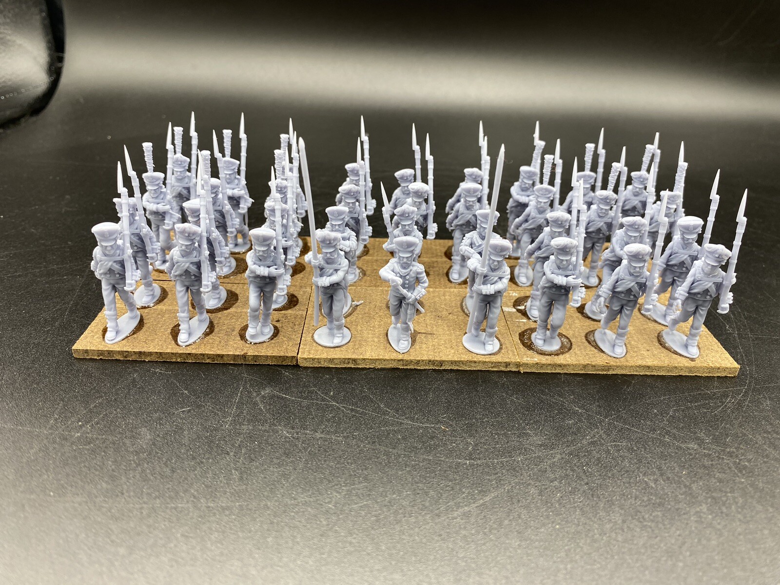 28mm, 3D Printed, Napoleonic, Russian 1812 Line Infantry (36), Black Powder