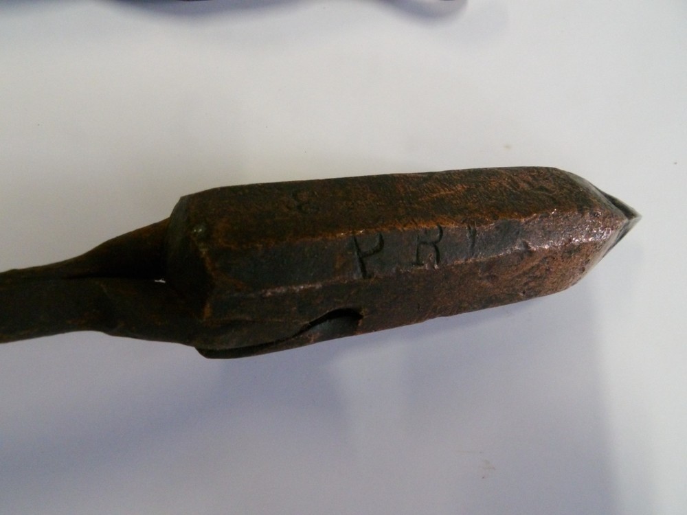 Antique Blacksmith Tools, Hooks, Knife Sharpener, Etc