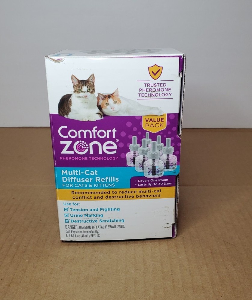 Comfort Zone MultiCat Calming Diffuser Refill for Cat Calming - 4 Pack (READ!)