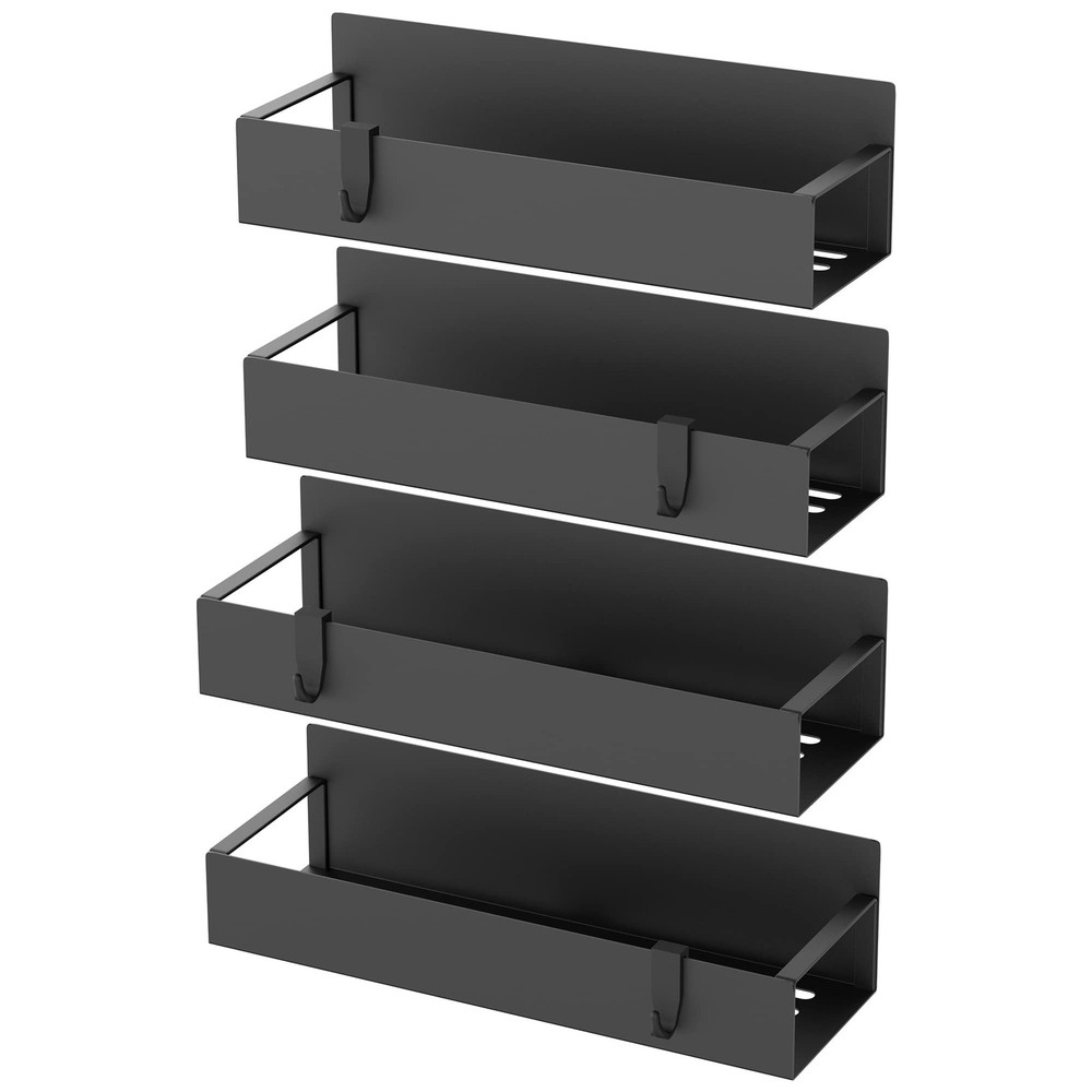 HuggieGems 4-Pack Magnetic Spice Rack for Refrigerator - Strong & Space Saving