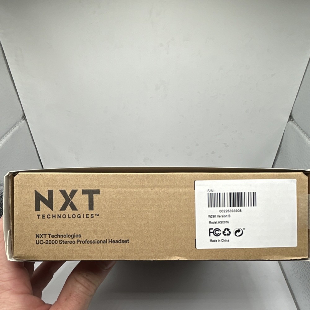 NXT Technologies UC-2000 Stereo USB Headset Noise Canceling Mic Black