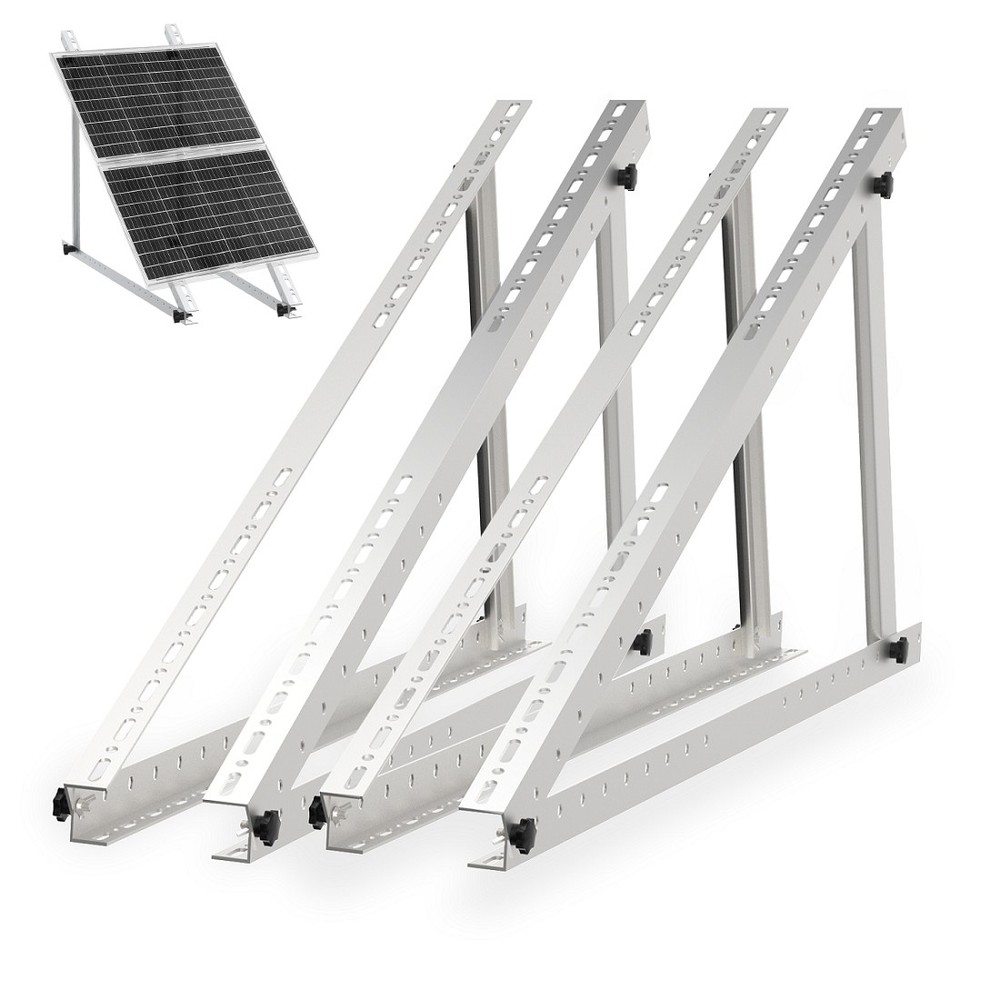 114cm 118cm PV Bracket 2 Sets 0-90° Adjustable For 2 Solar Panel Modules Balcony