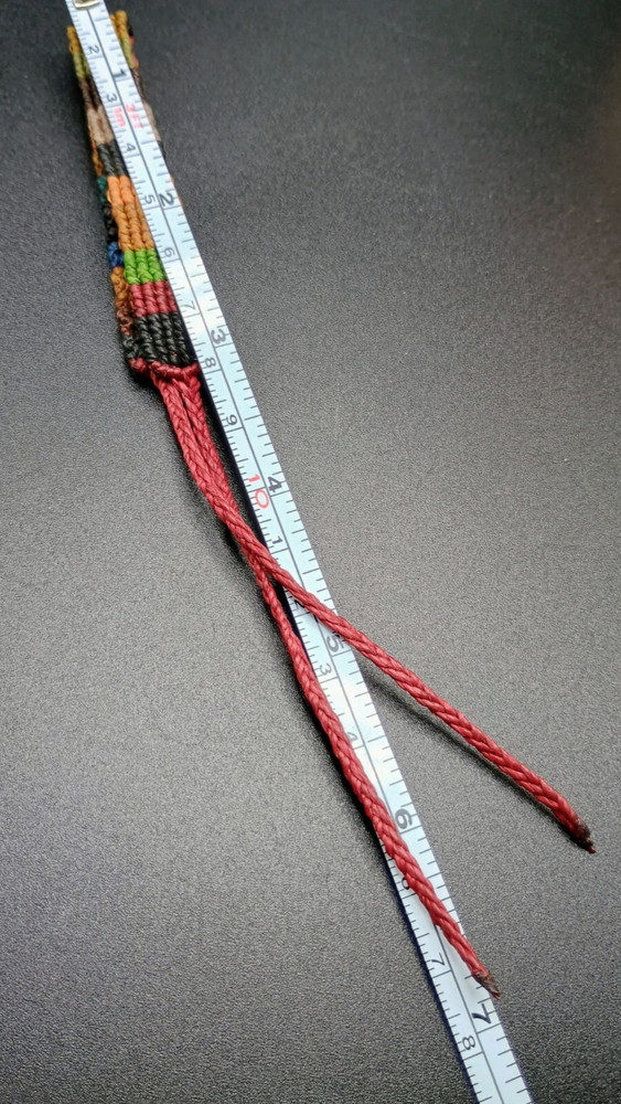Multicolor Macramé Thread Bracelet Andean Craftsmanship Cusco