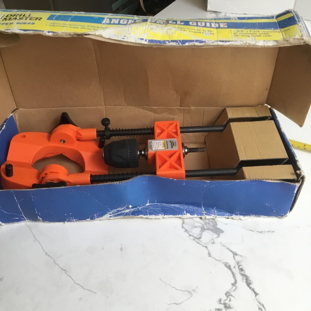 Drill Master Multi Angle Drill Guide Item #95622 Damaged Box READ 6” Max Width