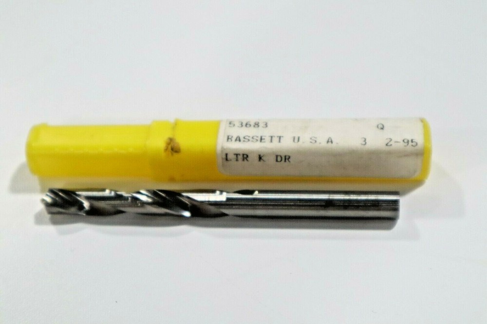 SIZE "K"  CARBIDE DRILL, 2 FLUTE            B353