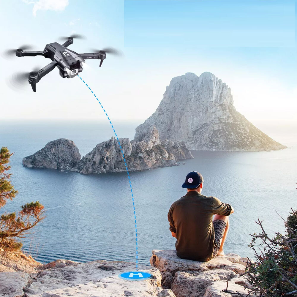 DEERC D96 Drone with 4K UHD Dual Camera Foldable Quadcopter Obstacle Avoidance v