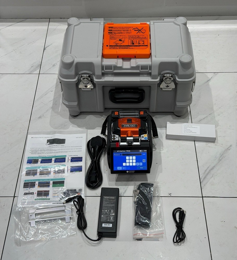 Sumitomo TYPE72C+ High Definition Aligning Splicer Complete Kit 50 Arcs