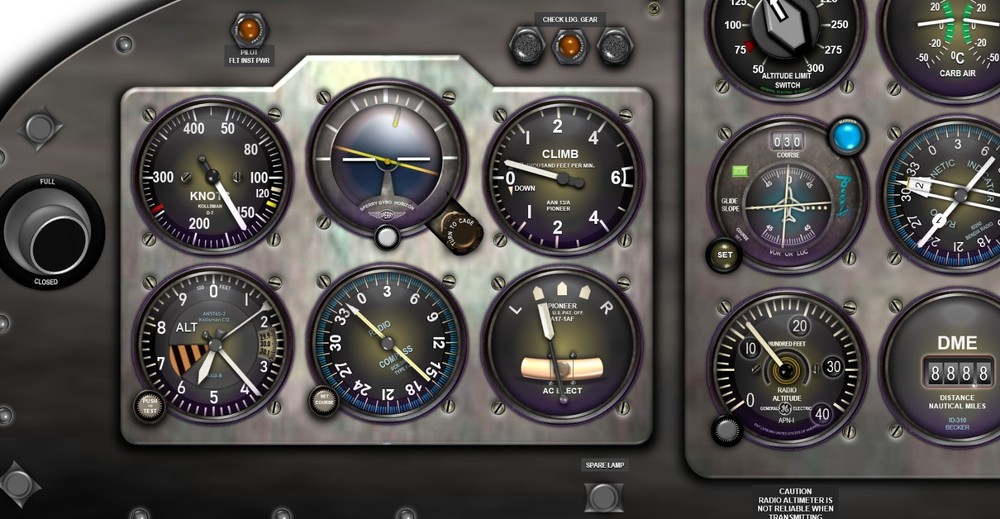 HU16 ALBATROSS COCKPIT instrument panel CDkit