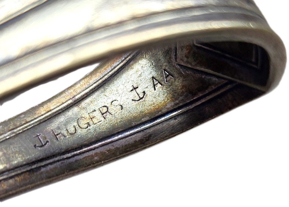 Vintage Rogers Silverplate Baby Infant Loop Handle Feeding Spoon