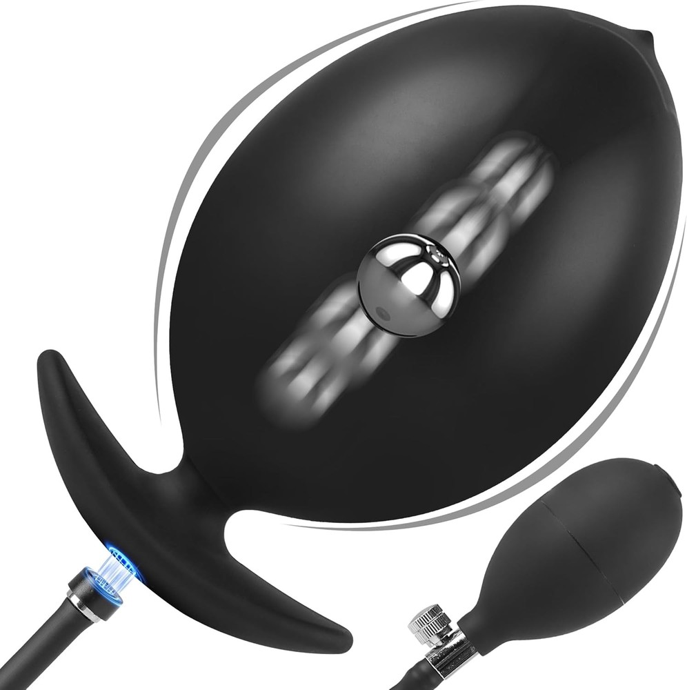 Magnetic Inflatable Butt Plug Large Butt Plug, Huge Buttplug Wearable Inflatable