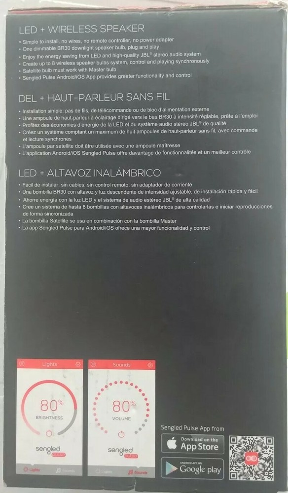 Sengled Pulse LED + Wireless Speaker C01-BR30