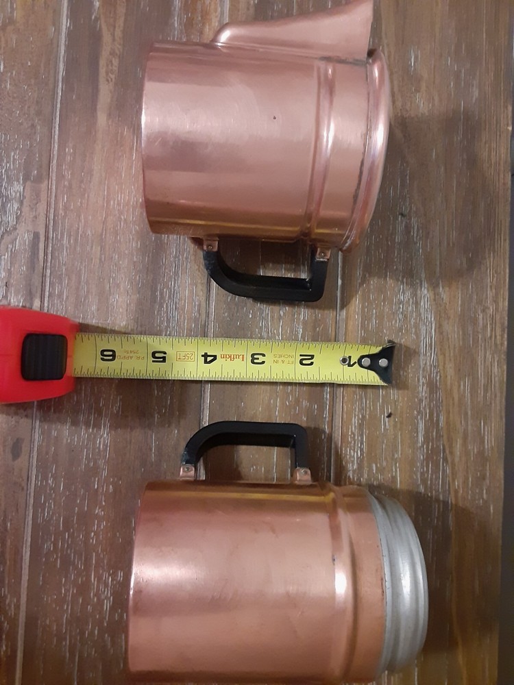 VTG.MCM COPPER 1 CUP COFFEE MAKER STACKED