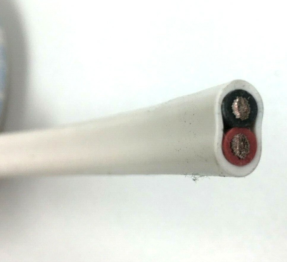 12/2 AWG Gauge Marine Grade Wire, Boat Cable, Tinned Copper, Flat Red/Black