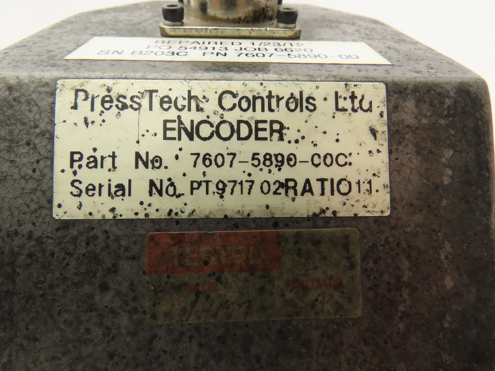 PressTech 7607-5890-00 Encoder Controls Module Gravure Printing